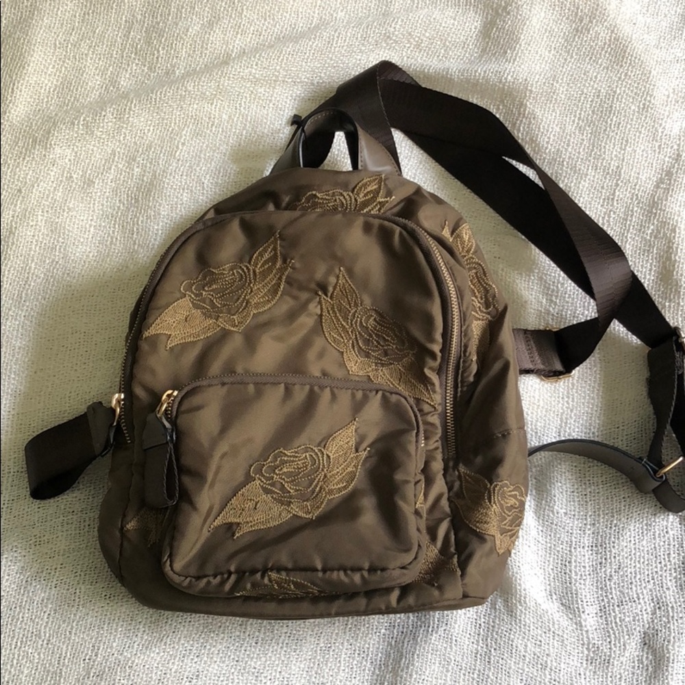 Embroidered Zara mini backpack